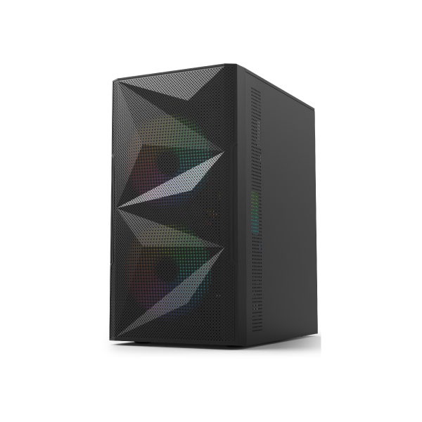 Value Top VT-M700 Mini Tower Micro-ATX  Black Gaming Desktop Casing With Standard PSU