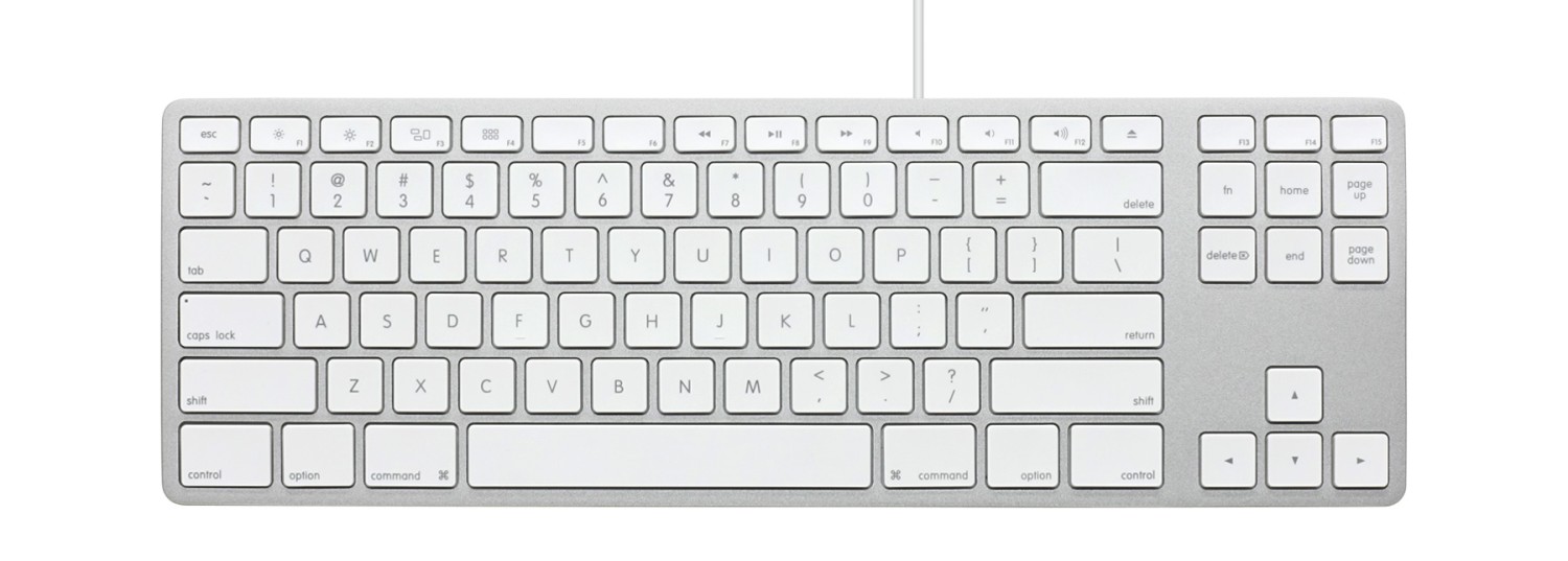 Matias Wired Aluminum Tenkeyless Keyboard for Mac – Silver