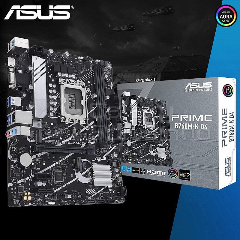 Asus Prime B760M-K DDR5 12th and 13 Gen N4icro-ATX Motherboard
