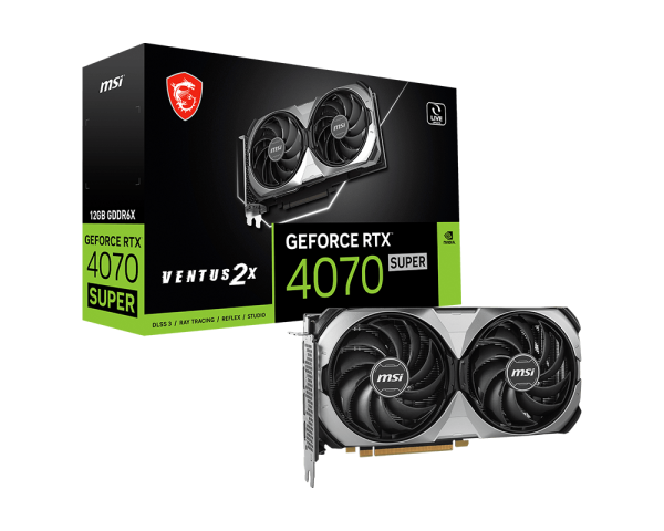 MSI GeForce RTX 4070 12G VENTUS 2X OC GDDR6X Graphics Card