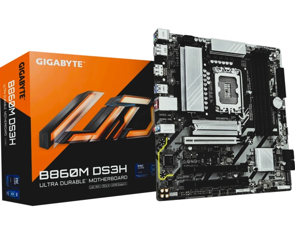 Gigabyte B860M DS3H WIFI6E LGA1851 Micro ATX Motherboard