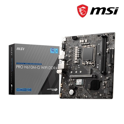 MSI PRO H610M-G DDR4 Micro-ATX Motherboard