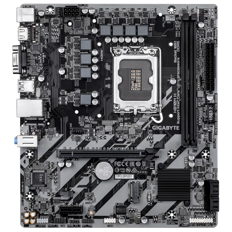 Gigabyte H810M H LGA1851 DDR5 Intel Motherboard