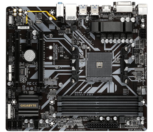 Gigabyte B450M DS3H V2 AMD AM4 Micro ATX Motherboard